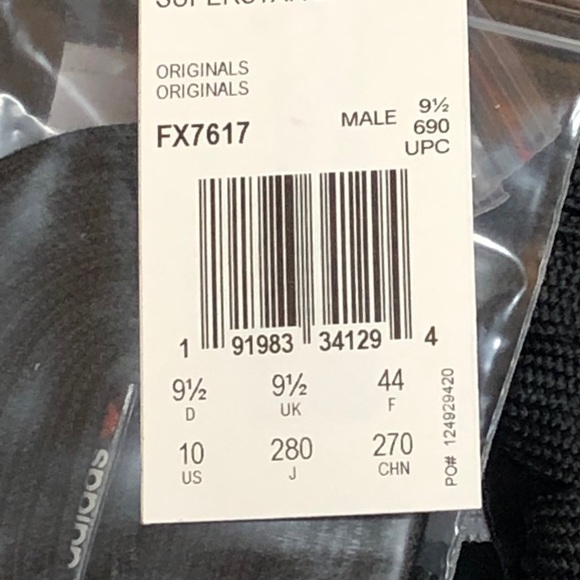 Adidas Superstar 50 Men’s Size10 Run DMC Black & White Sneakers - Picture 8 of 11